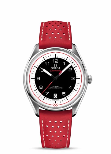 Omega Seamaster Master Co-Axial 39.5 Olympic Timekeeper Stainless Steel / Black / Red 522.32.40.20.01.004 (52232402001004)